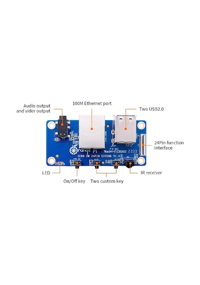 Orange Pi Zero 2w Arayüz Eklenti Kartı