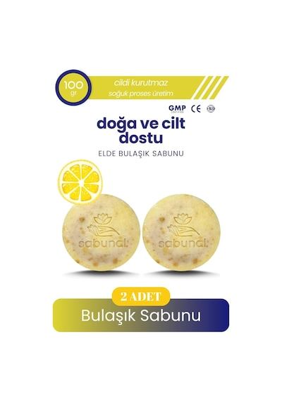 Bulaşık Sabunu 2 Adet - Doğal Katkısız, Doğa Ve Cilt Dostu El Yapımı Sabun