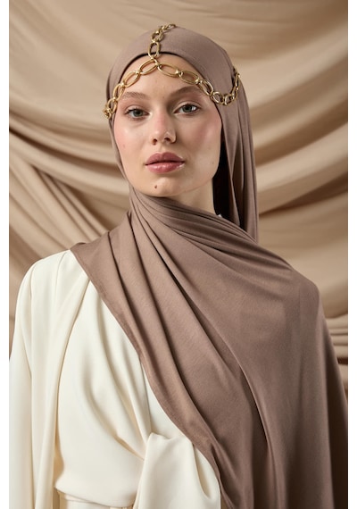 Silk Home Premium Penye Şal 65002-09 Koyu Vizon Çok Renkli