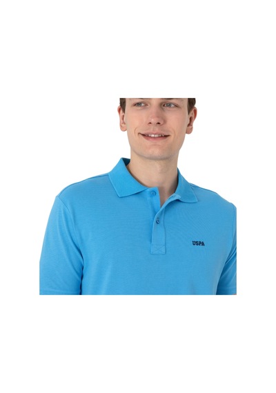 U.S. Polo Assn. Erkek Regular Fit Polo Yaka Basic T-shirt Turkuaz
