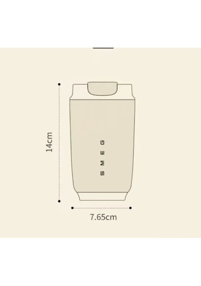 Aitong Smeg Kahve Fincanı, 320 Ml, 1 Adet Beyaz Sarı, Seramik Bardak Beyaz Sarı