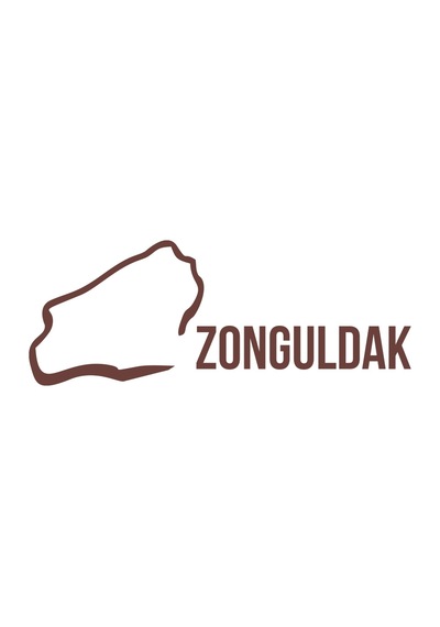Zonguldak Harita Araba Sticker 17x17 Cm Kahverengi