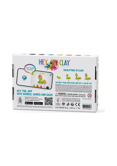 Hey Clay Yaratıcı Kil Seti - Brighty, Cloudy, Sparky