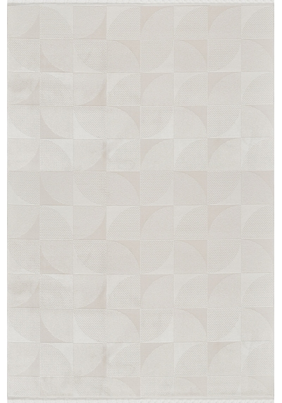 Woolhome Rozali 6005 Krem Akrilik Modern Salon Halısı Krem