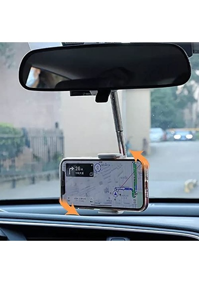 Ayarlanabilir Araç Dikiz Aynası Telefon Tutucu Gps Takip Standı Universal 6-10cm Telefon Tutucu Diğer