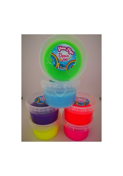 Yumtoys 6'li Renkli Slaym Hazır Slime 6x150gr Rengarenk