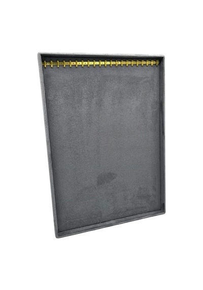 Yerli Üretim Özel Sardunya Kumaş Tırnaklı Füme Renk 34/24 Cm Ayaklı Tesbih-kolye Takı Standi Çok Renkli