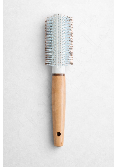 Bambu Saplı Saç Fırçası - Fön Tarağı - Ekstra Kaliteli - Fön Fırçası - Berber Kuaför Fırçası Saç Tarağı