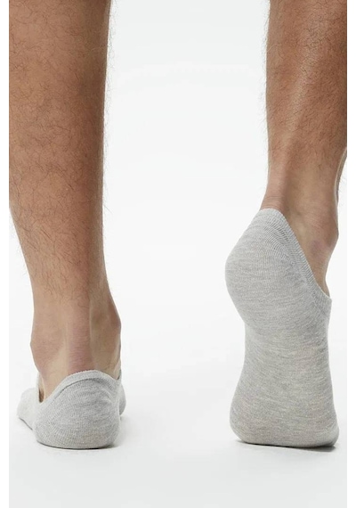 Lacoste Soft Ribbing High Stretch Reinforced Heels And Tips 3-pack Sock Unisex Babet Çorap 3 Lü Gri