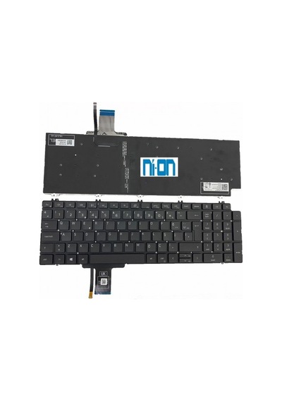 Nion Dell Precision 7550 7750 Notebook Klavye Siyah Aydınlatmalı Tr