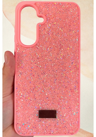 Samsung Galaxy A56 Yıldız Tozu Premium Pembe Silikon Kılıf