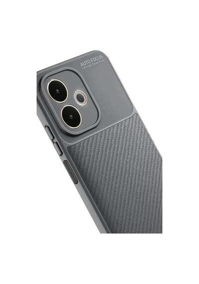 Oppo A5 Pro 4g Kılıf Auto Focus Karbon Kapak - Gri