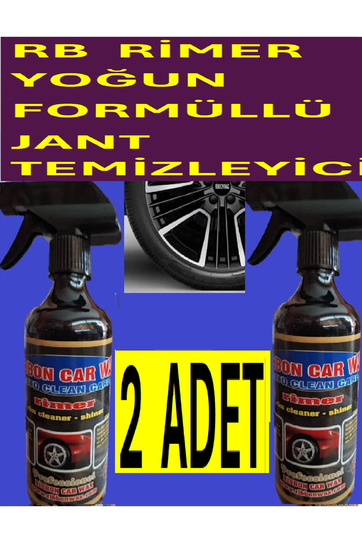 2 Adet Rb Rimer Etkin Jant - Balata Temizleyici 500 Ml
