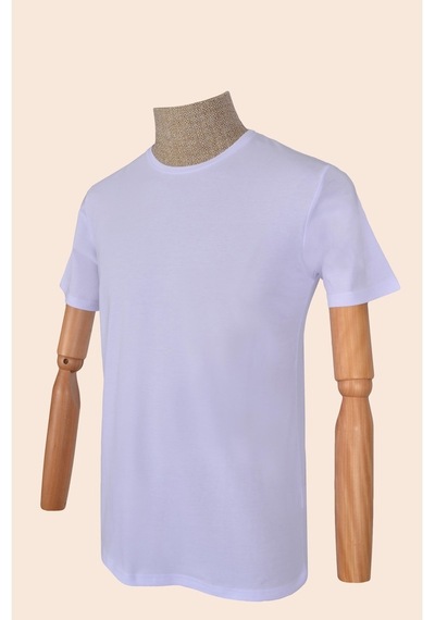 Cengiz İnler Sıfır Yaka Düz Slim T-Shirt
