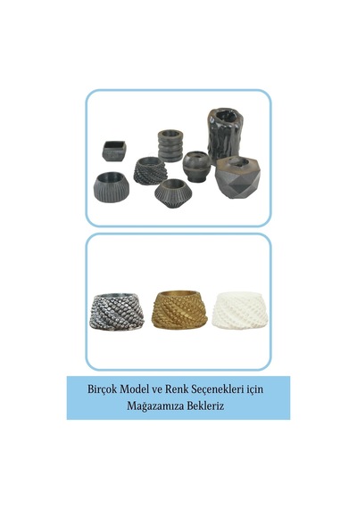 Mumluk Şamdan 3 Adet Tealight Ve İnce Mum Uyumlu Ejderha Yumurtası Model - Siyah