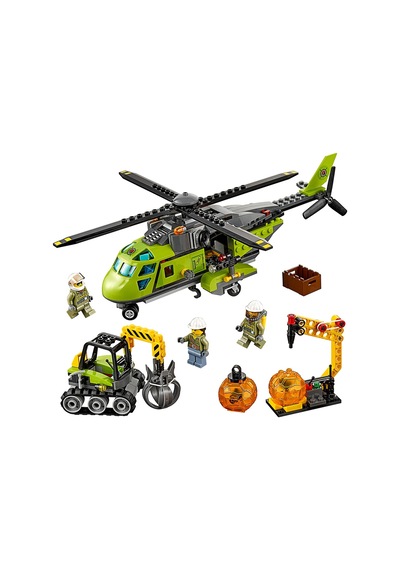 LEGO City 60123 Volcano Supply Helicopter 330 Parça