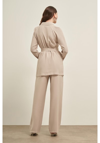 FTZ Women Ftz Pantolonlu Takım Taş 31030 Taş