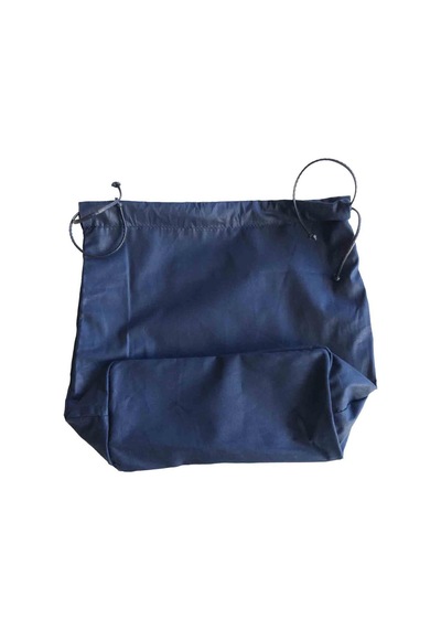 Çanta Aksesuar Örgü Çantaya Hazır Astar Tabanlı Büzgülü 22x12cm Lacivert