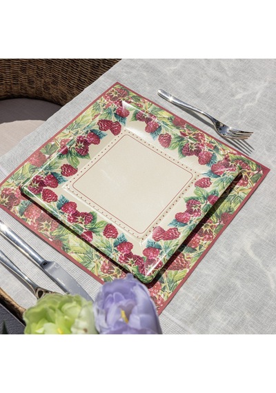 Mix&match Kağıt Amerikan Servis 33x33 Cm 12'li Paket Beyaz