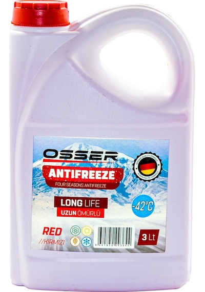 Osser -42 Derece Kırmızı Antifriz 6'lı Paket
