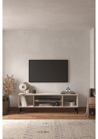 Sarmobi Arden 2 Kapaklı Tv Ünitesi Beyaz