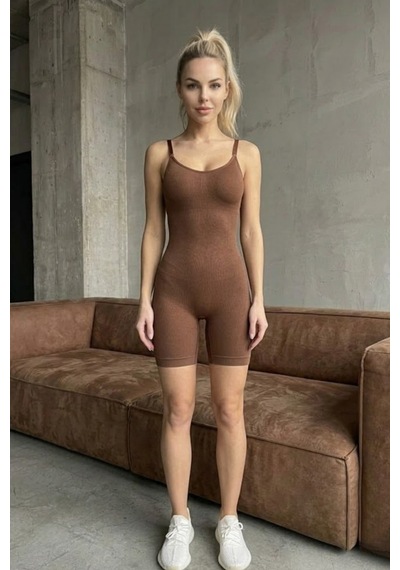 Kadın Şekillendirici Kahverengi Tam Boy Body