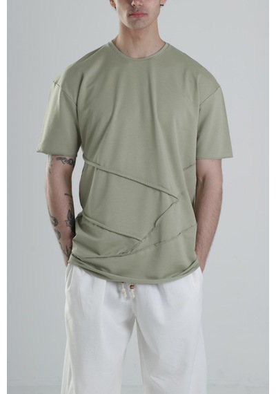 Cocopelli Yes İl Halat Detaylı Tasarım T-shirt Coc1849 Siyah
