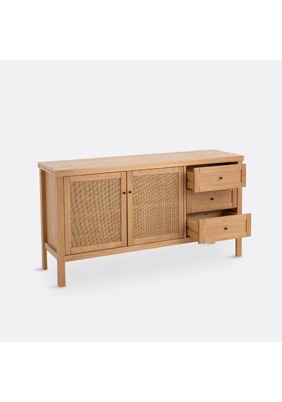 Altea Rattan Detaylı Masif Konsol Ahşap