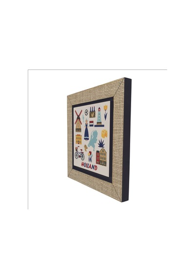 Hollanda Sembolleri Baskılı Mdf Magnet 7x7 202