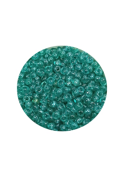 Dökme Cam Kum Boncuk 11/0 2 Mm - 60 Gram - Şeffaf Yeşil - Bnc049