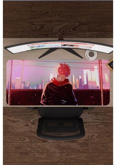 Jujutsu Kaisen Anime V4 - 90x40 Xxl Gaming Kauçuk Kaymaz Taban Mouse Pad Fare Altlığı