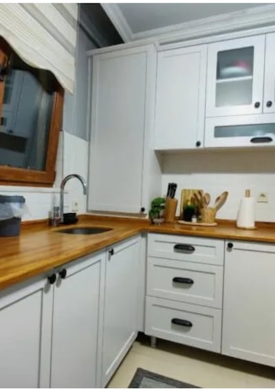 104- Antik Beyaz Çelik Kapı Mutfak Dolabı Banyo Dolabı Fayans Beyaz Eşya Parke Pvc Pencere Boyama Seti 1000 Ml