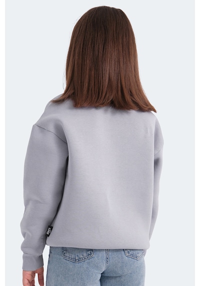 Slazenger Logan 2 Li Set Unisex Çocuk Siyah -taş Gri Sweatshirt Siyah -taş Gri