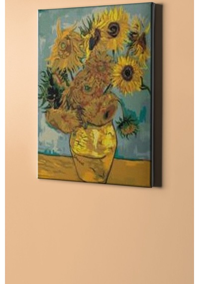 Webstyle Sayılarla Boyama Seti Kasnaklı V Gogh Ayçiçek 50 X 65 Cm