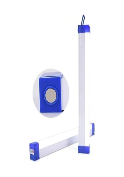 32Cm Usb Şarjlı 3 Mod Mıknatıslı Balıkçı-Kamp Feneri Led Işıldak Mavi