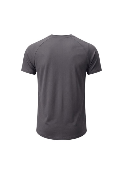 Genius Store 2'li Paket Erkek Spor Tişört Pamuklu Esnek Günlük Kullanıma Uygun Premium Rahat Kalıpt-shirt Siyah-füme