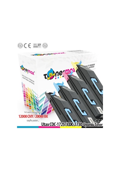 Tonerturk Utax Cdc-1725 / Cdc-1730 Set Uyumlu Toneri