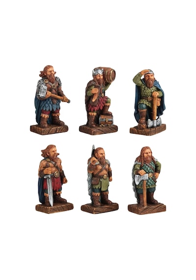Viking Savaş Gemisi 6 Viking Figürlü Dekoratif Gemi