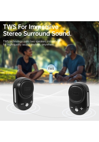 Itour-s Giyilebilir Bluetooth Hoparlör, Ip67 Klip-on, 10h Playtim