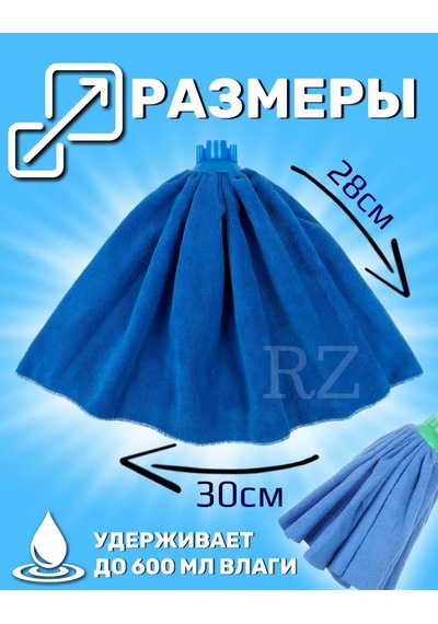 Rz Group Mop Etek 3'lü Mop Başlığı Seti 437865850