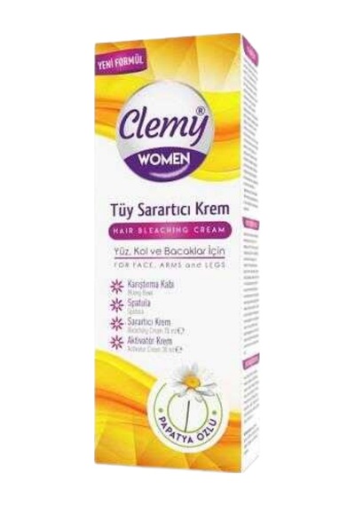Clemy Women Tüy Sarartıcı Krem 70 Ml Ve Aktivatör Krem Yüz,kol Ve Bacaklar İçin 35 Ml
