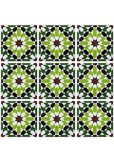 Can Seramik – 10x10 Cm. Cç-81 Kütahya Çini Karo 5'li 1 Paket