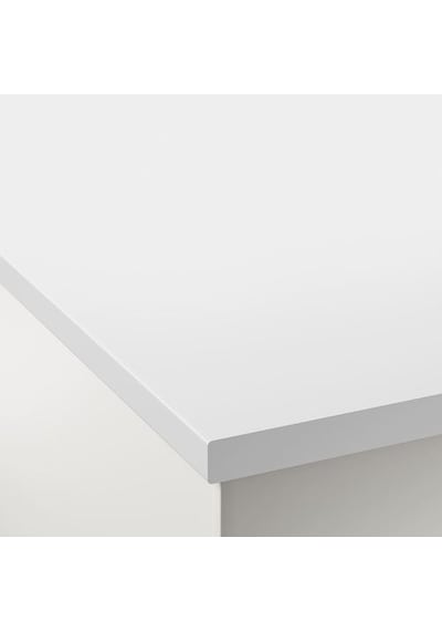 Ikea Hemträsk Banyo Tezgahı, Beyaz-laminat, 139x63,5 Cm