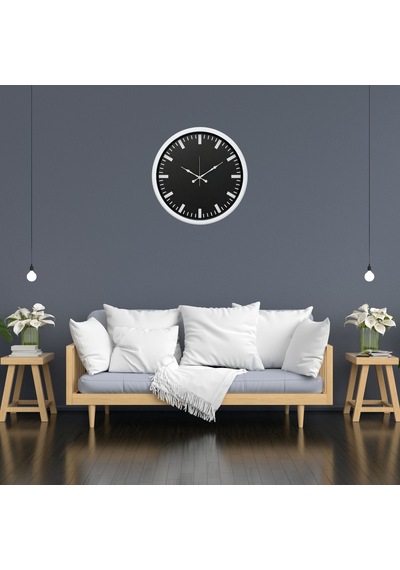 Beyaz Sade Tasarım 52 X 52 Cm Duvar Saati