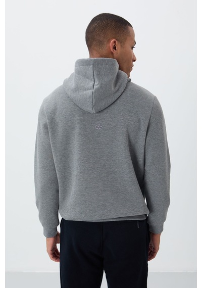 Tommy Life Gri Melanj Pamuklu Kalın İçi Tüylü Yumuşak Dokulu Comfort Fit Nakışlı Erkek Sweatshirt - 88419 GRİ MELANJ Tommy Life Gri Melanj Pamuklu Kalın İçi Tüylü Yumuşak Dokulu Comfort Fit Nakışlı Erkek Sweatshirt - 88419 GRİ MELANJ