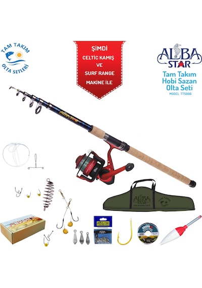 Albastar Tam Takım Hobi Sazan Olta Seti Tts006 300Cm-Standart