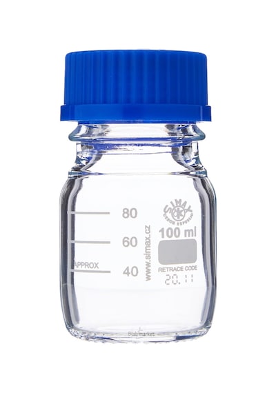 Simax Cam Otoklav Şişe 100 Ml - Vida Kapaklı Boş Şişe