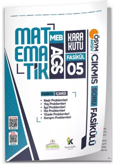 2026 Meb Ags Matematik Kara Kutu 8li Fasikül Seti Ösym Çıkmış Soru Bankası Çözümlü Modüler Paket