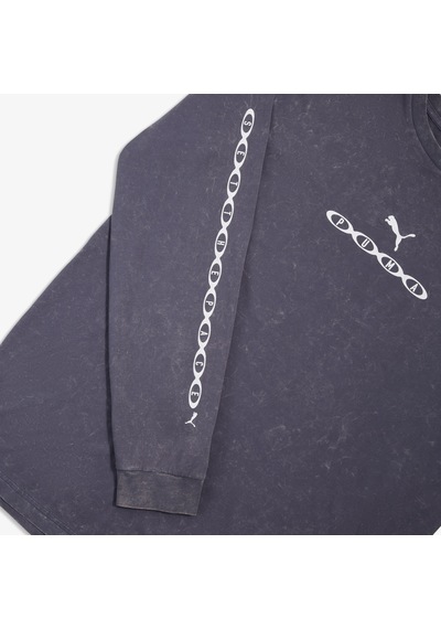Puma Run Culture Collective Erkek Mavi T-shirt 636755 Çok Renkli