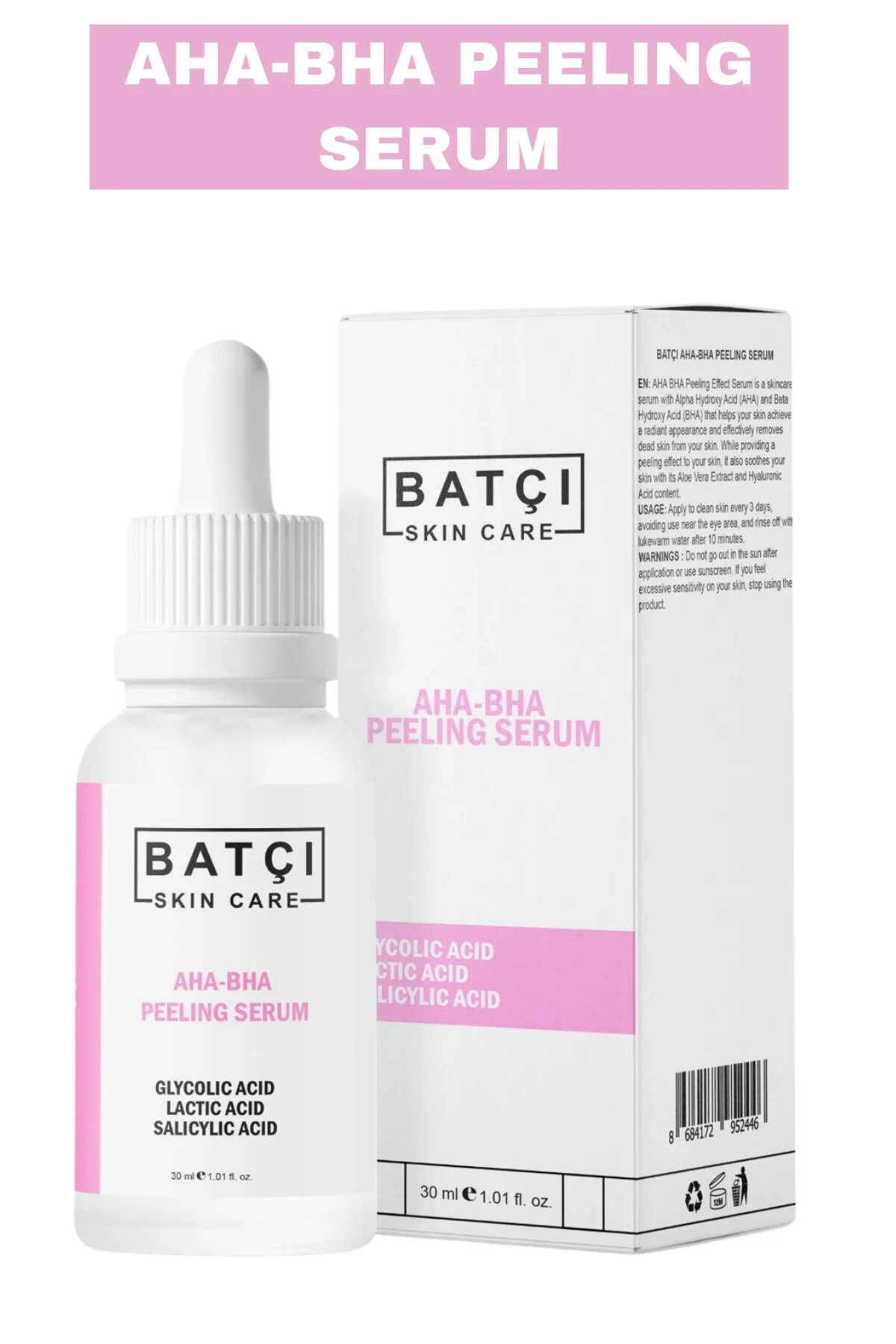 Derinlemesine Temizleyici Aha Bha Peeling Serumu - 30ml Pürüzsüz Ve Canlı Cilt